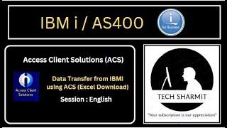 data transfer from ibm i to excel | access client solutions | ibm i access client solutions tutorial