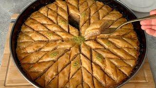  BU BAYRAM HERKES BAKLAVA YAPABİLECEK  SADECE 4 BEZEYLE 40 KAT ÇITIR ÇITIR EV BAKLAVASI