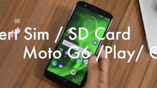 How to Insert SIM and SD card in Moto G6/ Play and G6+