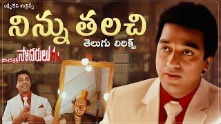 Ninnu Telichi తెలుగు లిరిక్స్ | Vichitra Sodarulu | Kamal Haasan, Gautami | Ilaiyaraaja