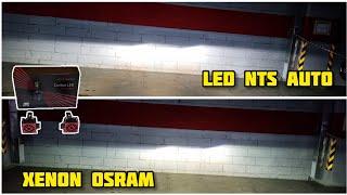 Сравнение работы ламп LED D1S NTS AUTO (арт. D1-NTS) c D1S XENON OSRAM #osram #led #автосвет #авто