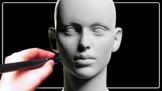 Sculpting a Full Female Character - Part 1: Head | Blender 3D