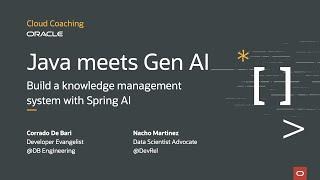 Cloud Coaching - Java meets Generative AI