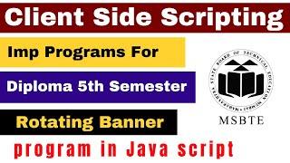 Client Side Scripting Imp Programs - Part 1 ( Rotating Banner Program ) | Join 4 days Live Seminar