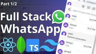 Fullstack WhatsApp Clone - NextJS, React, Typescript, Prisma, Tailwind CSS - Part 1/2