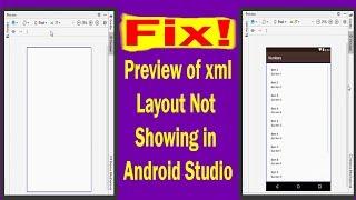 Fix! Android Studio Does Not Show Layout Preview | Android App Development 2020