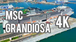 MSC Grandiosa Cruise Ship Tour 4K