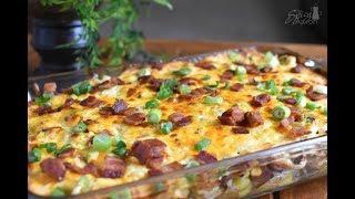 Loaded Baked Potato Casserole with Chicken