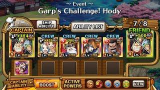 GARP'S CHALLENGE HODY vs STR - LUFFY and STRAWHATS team OPTC