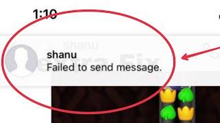 How To Fix Failed to send message problem solve in Instagram