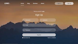 How To Make  A Website With Login And Register | HTML CSS & JavaScript