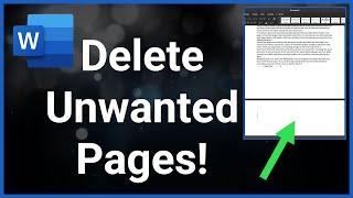 How To Delete Extra Pages In Microsoft Word