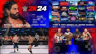 WWE 2K24 PPSSPP Gameplay  Entrance + Commentry Smooth Gameplay #wwe2k24ppsspp