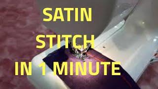 How To Do Satin Stitch Design | Usha Janome Wonder Stitch Sewing Machine Satin Stitch Embroidery