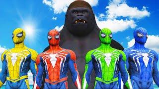 TEAM SPIDER-MAN PS4 VS KING KONG - EPIC BATTLE