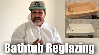 BEFORE & AFTER: HOW TO CHANGE COLOR OF YOUR BATHTUB | Bathtub Reglazing PINK to WHITE | DP TUBS