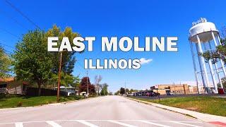 East Moline, Illinois(Quad Cities) - Driving Tour 4K