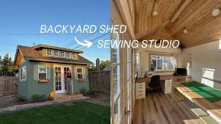 Sewing Studio Tour | Shed Build | Sewing Room Organization