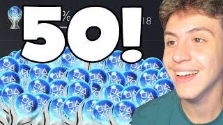 My 50 Platinum Trophy Collection!