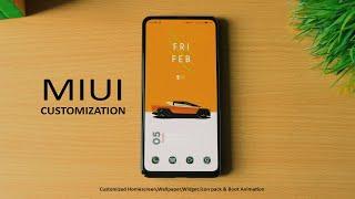 MIUI 12 Customization | Stylish Homescreen,Custom Widget,Wallpaper,Icon Pcak and Boot Animation