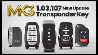 Latest Release 01.03.107 for MK3 Original Transponder Key Programming Tool - What's New?