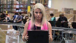 Raw Women's Champion Alexa Bliss invades Loot Crate HQ