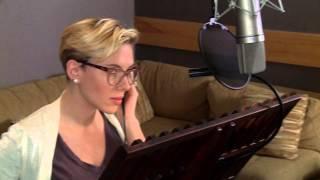 The Jungle Book: Scarlett Johansson "Kaa" Behind the Scenes Voice Recording | ScreenSlam