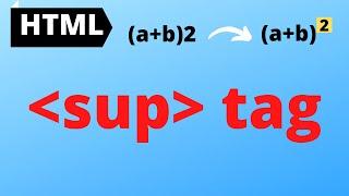 sup tag in html