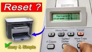 How to reset HP Laserjet M1005 MFP Printer