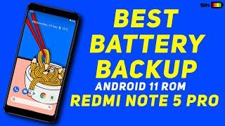 Best Battery Backup Android 11 Rom For Redmi Note 5 Pro | Pixel Rom