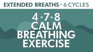 4-7-8 Calm Breathing Exercise | Relaxing Breath Technique | Extended Breaths | Pranayama Exercise