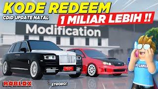 KODE REDEEM CDID TERBARU DAPAT 1 MILIAR DAN MODIF MOBIL LIMITED !! CDID UPDATE NATAL - Roblox