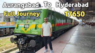 Journey In Aurangabad Hyderabad Express | 17650 | Full Journey Aurangabad Hyderabad | Junaid Vlogs