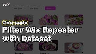 Filter Wix Repeater with Dropdown Connected to Dataset | Beginner-friendly | NO CODE