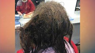 Она несколько месяцев не расчёсывала волосы из-за депрессии, парикмахерша была в шоке!