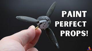 Painting Scale Model Propellers… Easy Technique, GREAT Results!