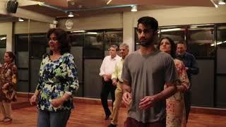 Aditya Roy Kapur's Mom(Miss India) teaching Latin Ballroom