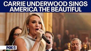 Carrie Underwood performs during 2025 inauguration of Trump