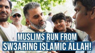 Muslim Can't Face God YHWH/Jesus Being Different to Islamic Allah | Arul Velusamy | Speakers' Corner