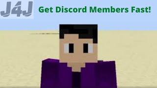 HOW TO GET MEMBERS ON DISCORD - J4J - GROW YOUR SERVERS VERY FAST