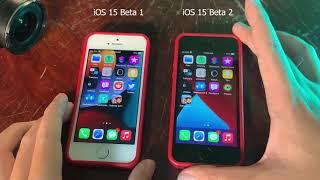 iPhone SE Speed Performance iOS 15 beta 1 vs iOS 15 beta 2