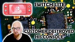 Nintendo Switch Lite destroyed by customer. Can I fix it?