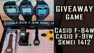 GIVEAWAY GAME Casio F-84W, F-91W, Skmei 1412  #gedmislaguna #casio #casiowatch #skmei #skmeiwatch