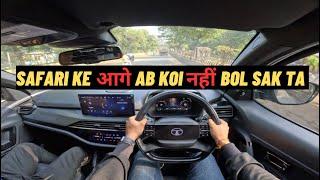 XUV 700 वालो Sorry | 2024 Tata Safari Dark Edition AT POV Drive | 33 लाख Full Vassul ?