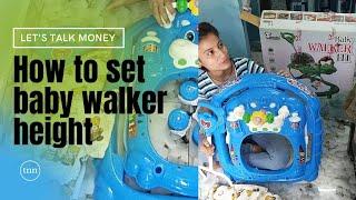 How to adjust baby walker height ll baby walker fitting ll Baby walker assembling