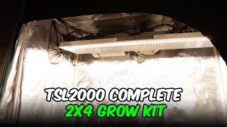 Mars Hydro 2x4 TSL2000 LED Light Complete Grow Kit Unboxing, Setup, Overview and Review