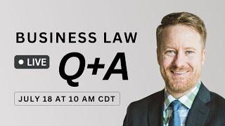 Live Q&A with Aaron Hall, Business Attorney