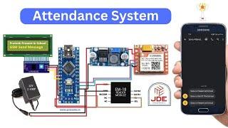 RFID & GSM Based Students Attendance System With SMS Alert | EM18 RFID | Arduino Project