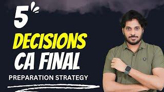 4 MONTHS | CA FINAL PREPARATION STRATEGY | MAY 2025 EXAMS