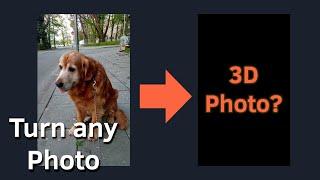 3D Photo Inpainting Python Tutorial | Turn Any Picture Into 3D Photo with Machine Learning